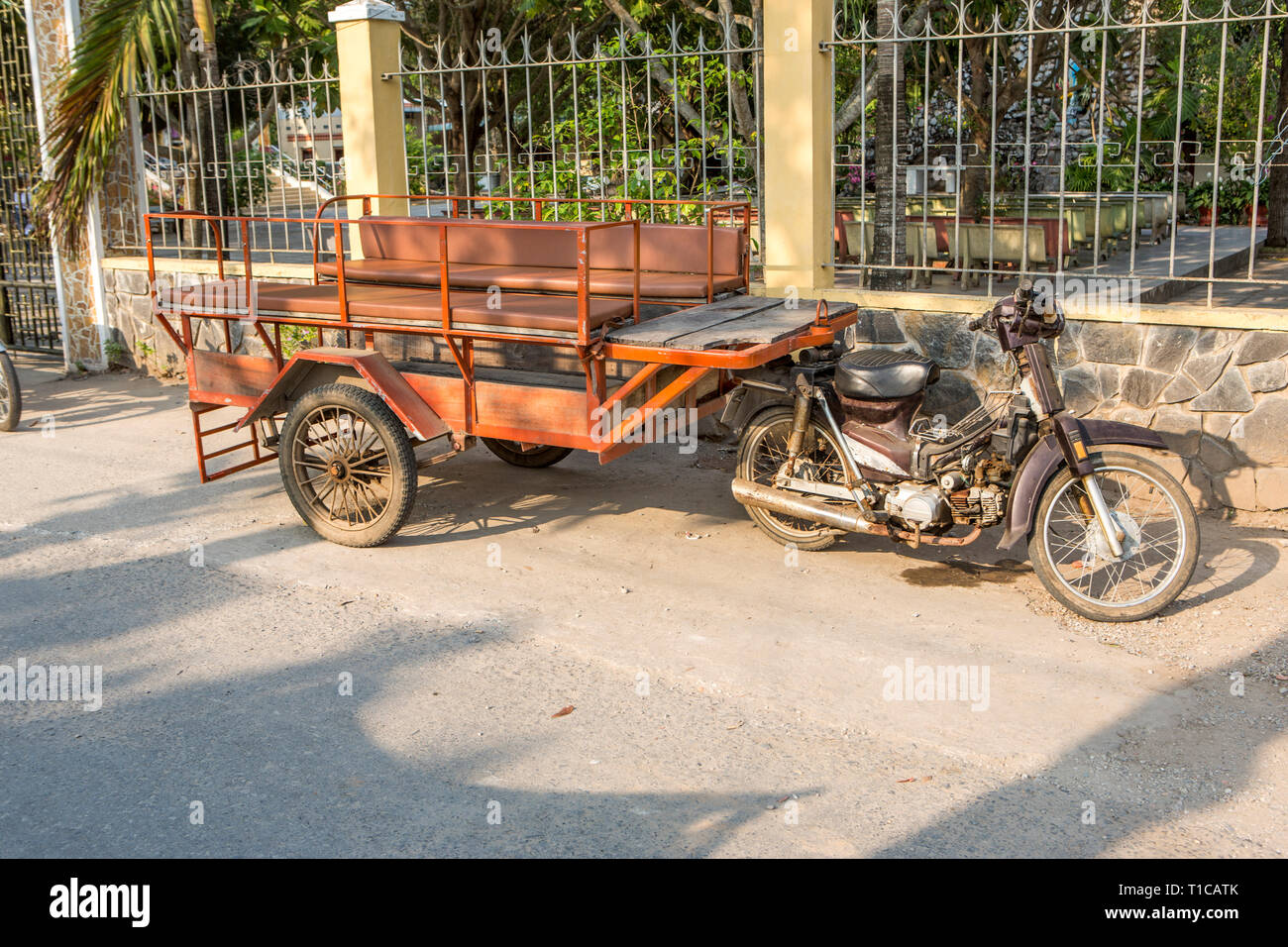 Verkehr in ländlichen Vietnam Stockfoto