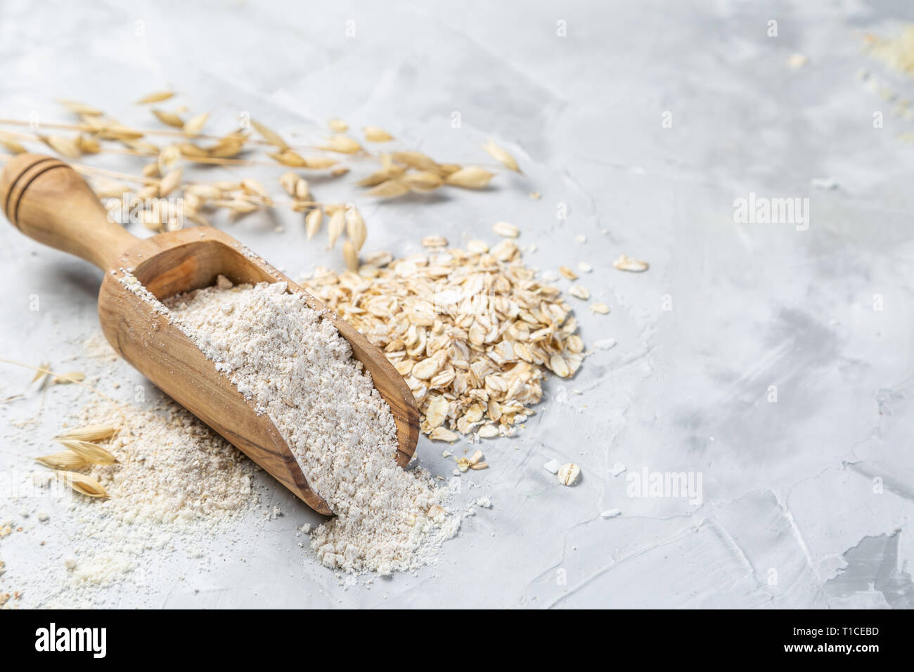 Glutenfreie Konzept - Hafer Stockfoto