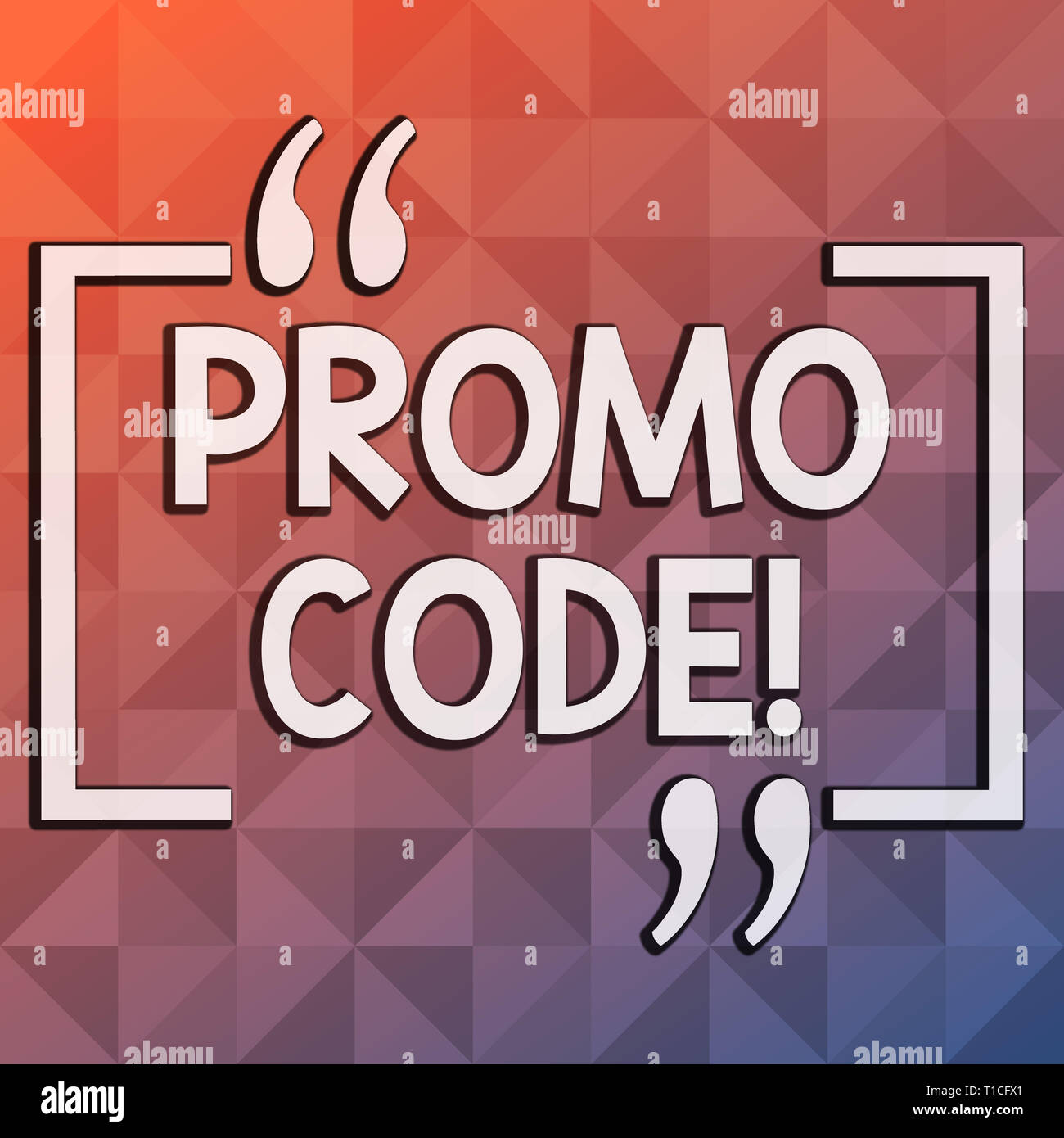 Wort Schreiben Text Promo Code Business Foto Prasentiert Die Aus
