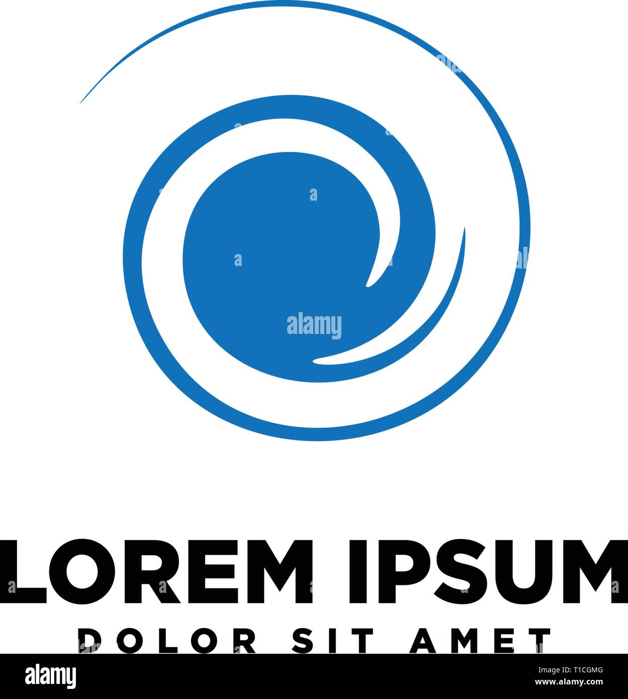 Andromeda logo Raum Stock Vektor