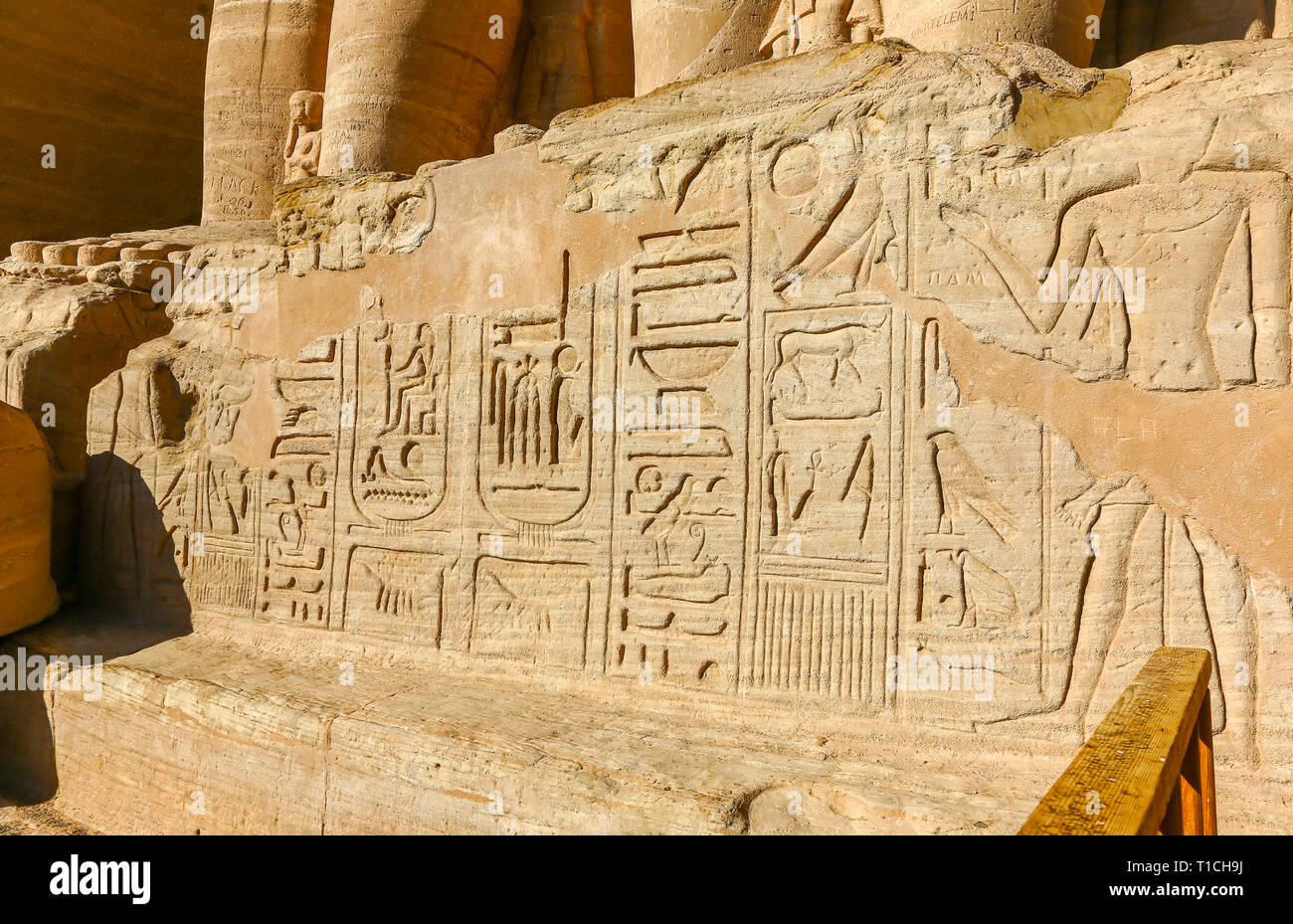 Der Abu Simbel Tempel von Abu Simbel, einem Dorf in Nubien, im
