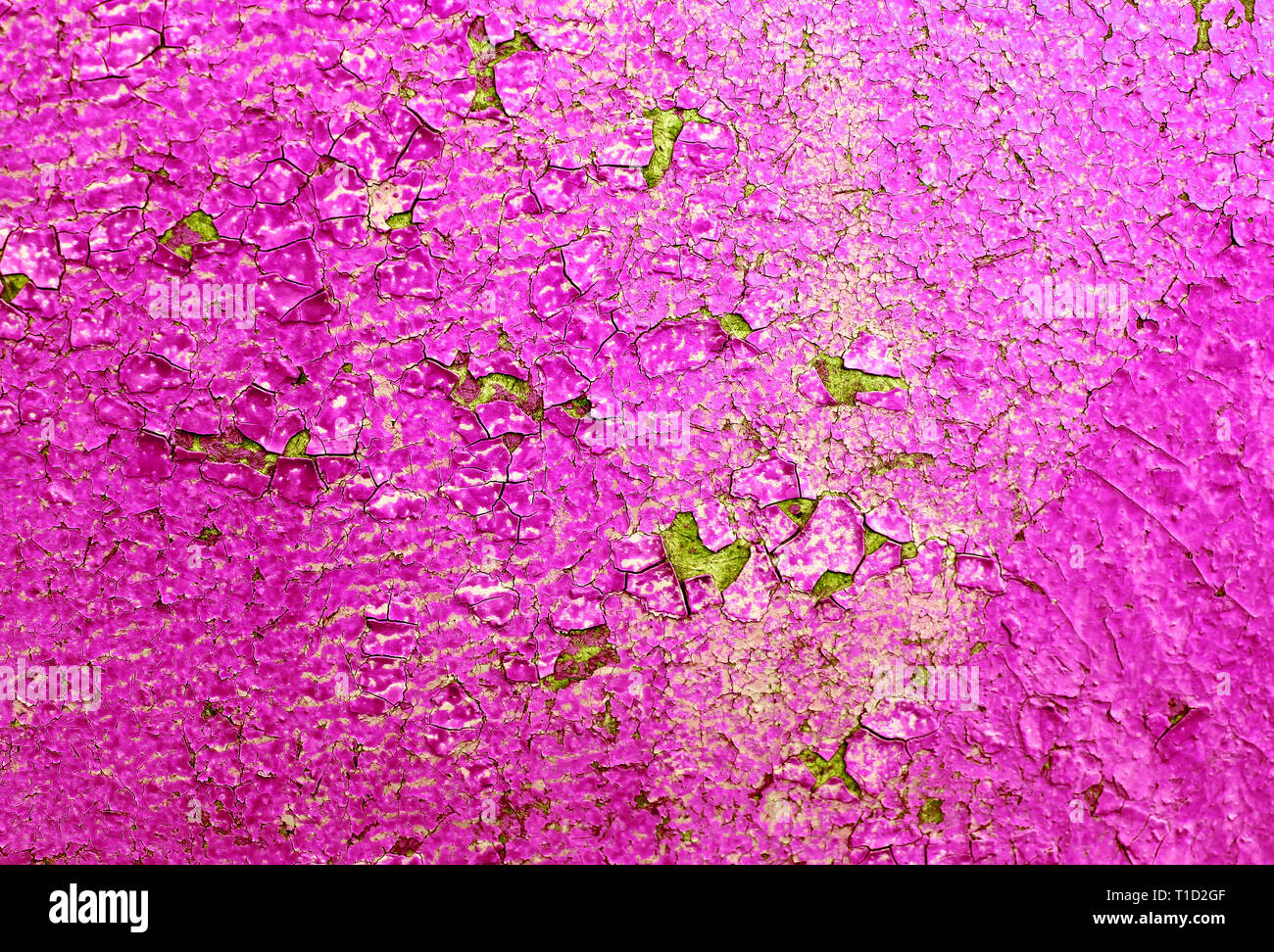 Alte Holz- Hintergrund mit bleibt der Stücke von Reste der alten Farbe auf Holz. Textur eines alten Baumes, Board mit Farbe, vintage Hintergrund Peeling Stockfoto