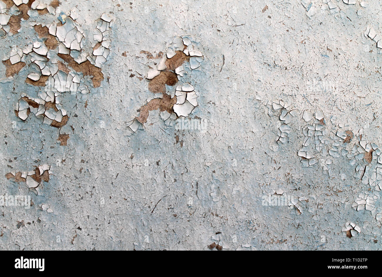 Alte Holz- Hintergrund mit bleibt der Stücke von Reste der alten Farbe auf Holz. Textur eines alten Baumes, Board mit Farbe, vintage Hintergrund Peeling Stockfoto