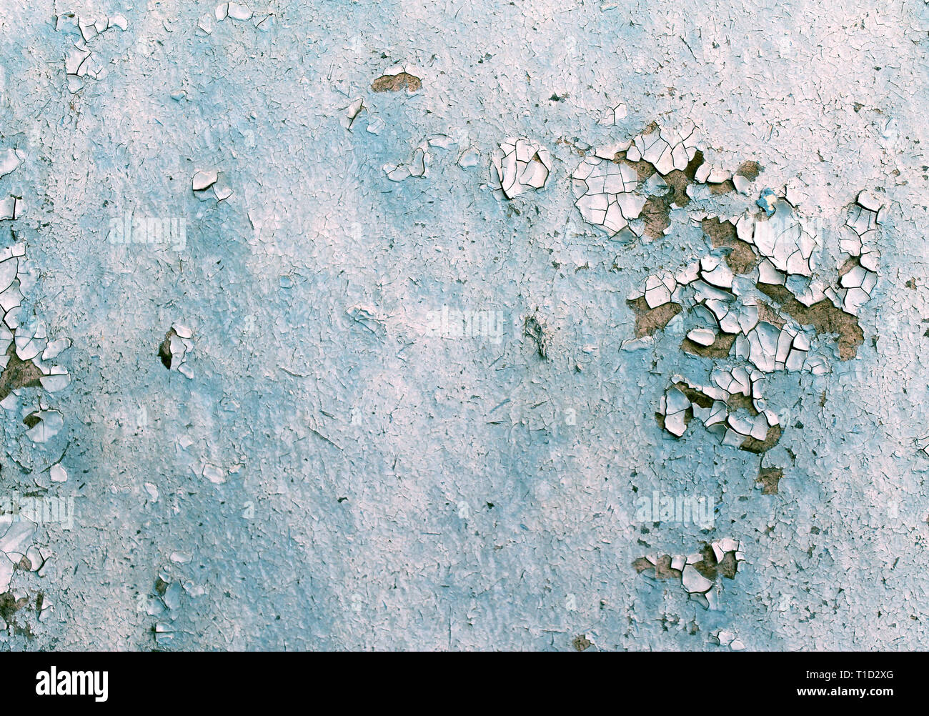 Alte Holz- Hintergrund mit bleibt der Stücke von Reste der alten Farbe auf Holz. Textur eines alten Baumes, Board mit Farbe, vintage Hintergrund Peeling Stockfoto