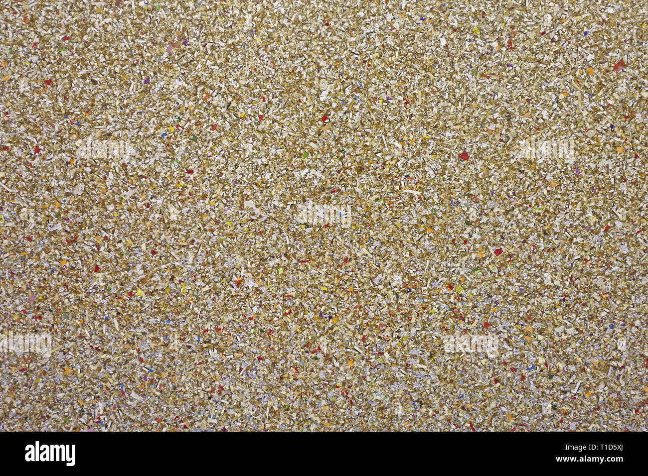 Textur von recyceltem Material Mix Stockfoto