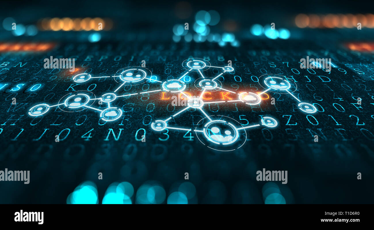 Soziale Kommunikation und Vernetzung. Mixed Media Stockfoto