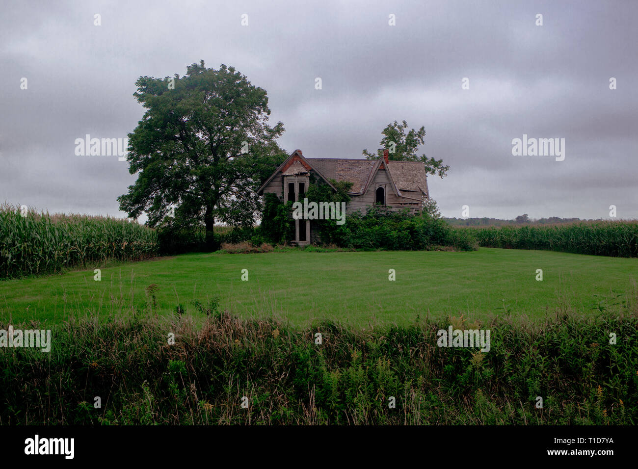 Ontario Kanada Verlassenes Haus Guyitt Homestead verfallenen Home Highway 3 Clearville Stockfoto