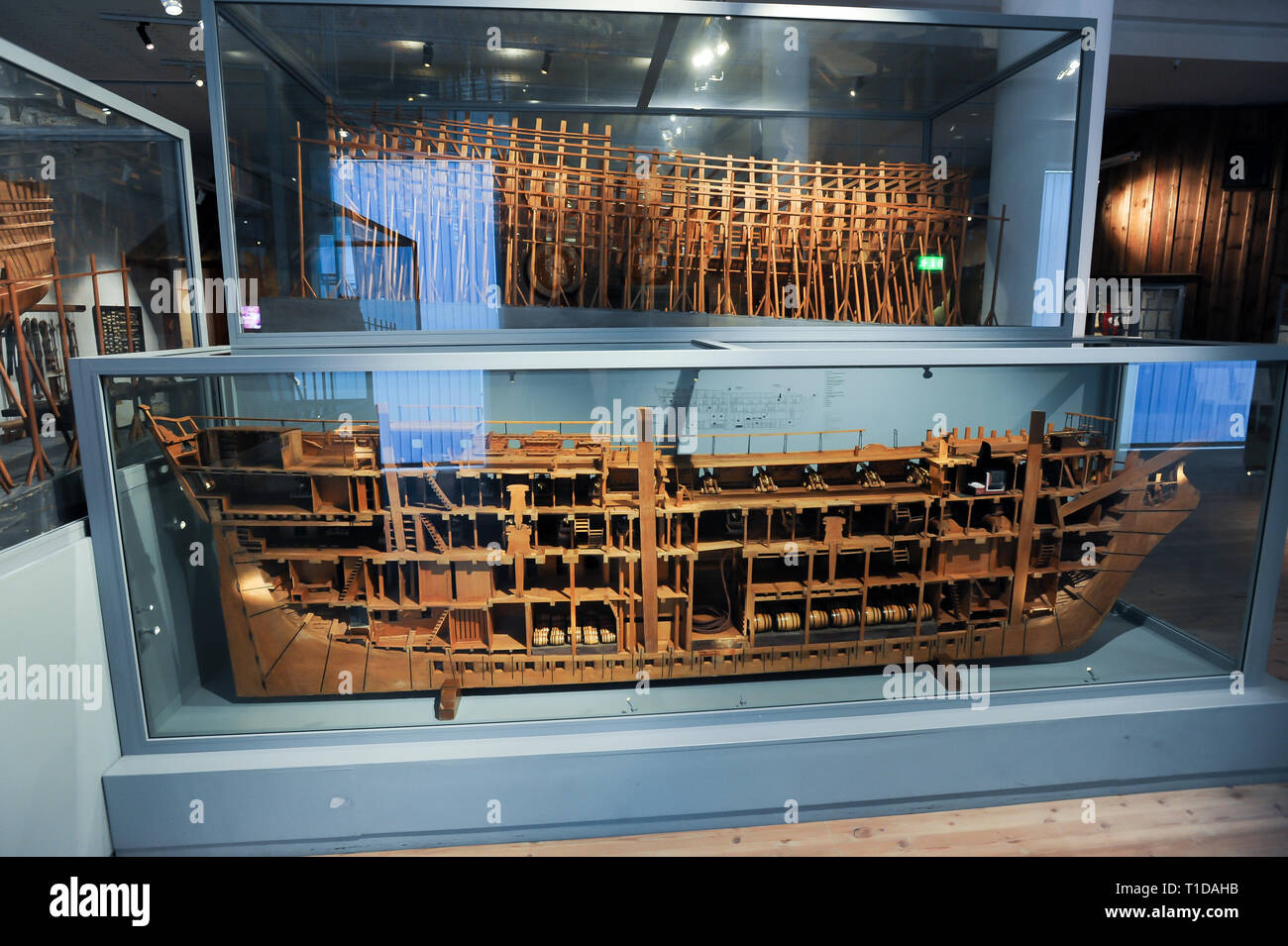 Modell von 62 cannon Kriegsschiff HMS Kronprins Gustaf Adolf 1782 von