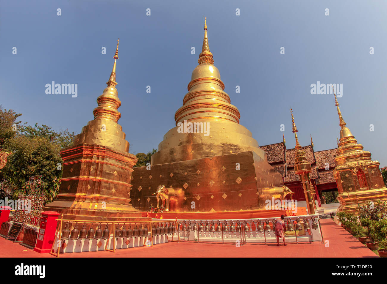 Wat Pra singen Tempel in Chiang Mai Stockfoto