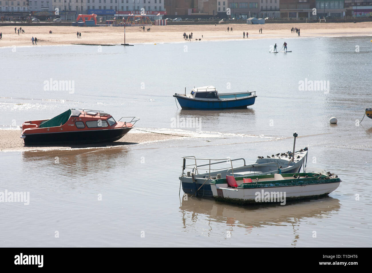 Margate Blick aufs Meer Stockfoto