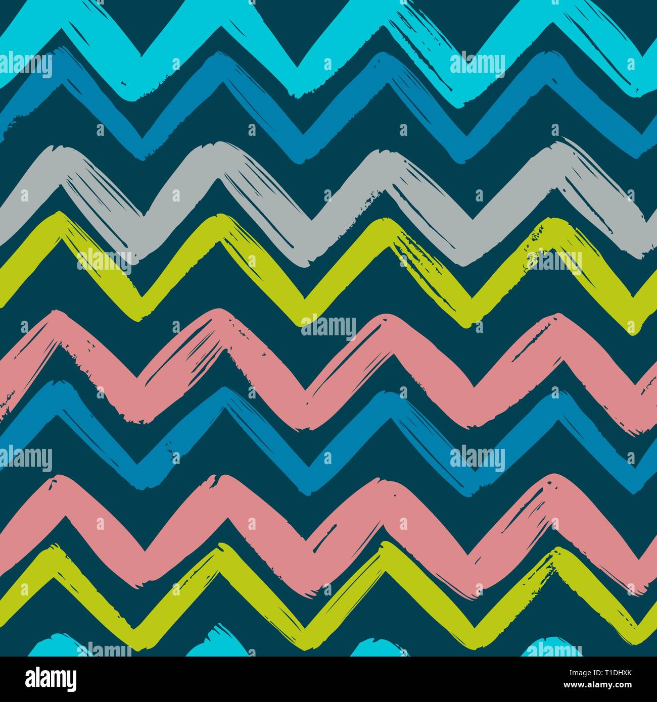 Hand gezeichnet ethnische Muster. Nahtlose Hintergrund. Vector Illustration Stock Vektor