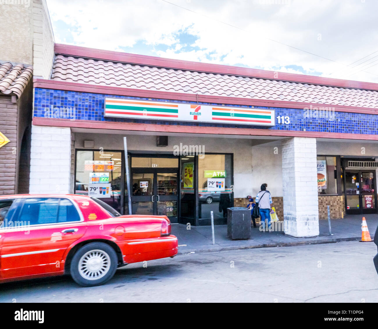 Calexico im Imperial County of California ein Einreisehafen entlang der Grenze zu Mexiko Stockfoto