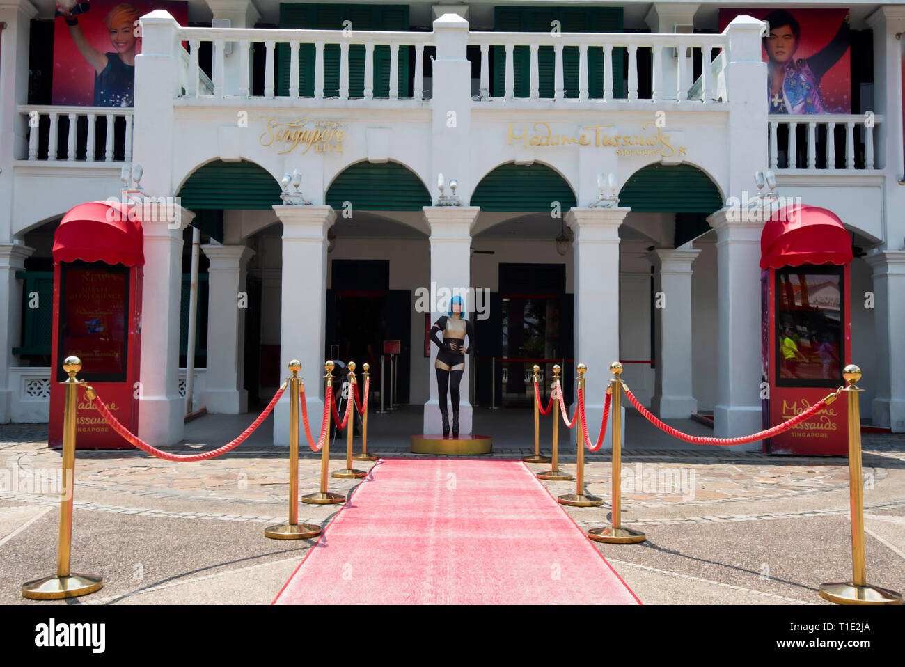 Madame Tussauds, die Insel Sentosa, Singapur. Stockfoto