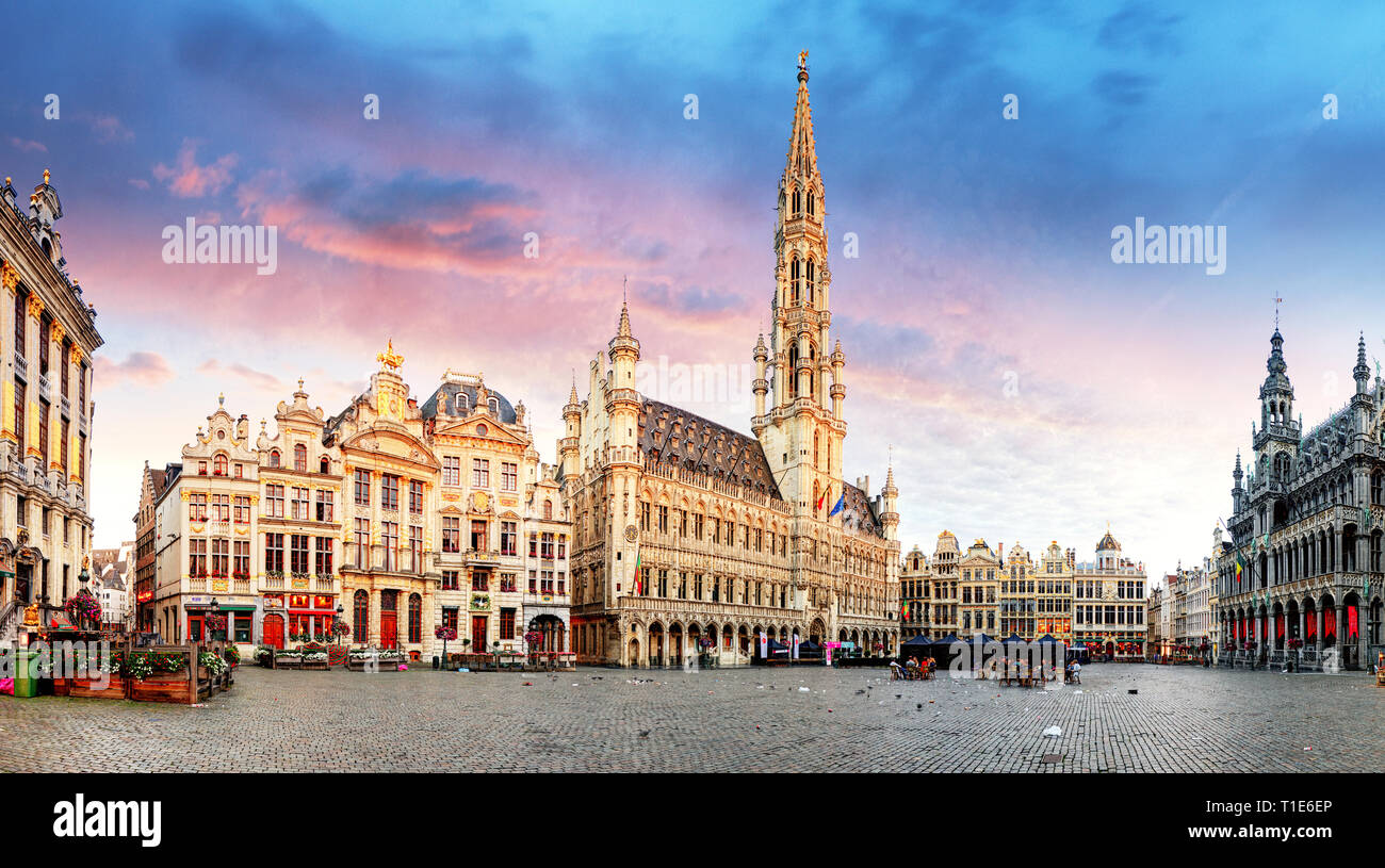 Grand Place in Brüssel, Belgien Stockfoto