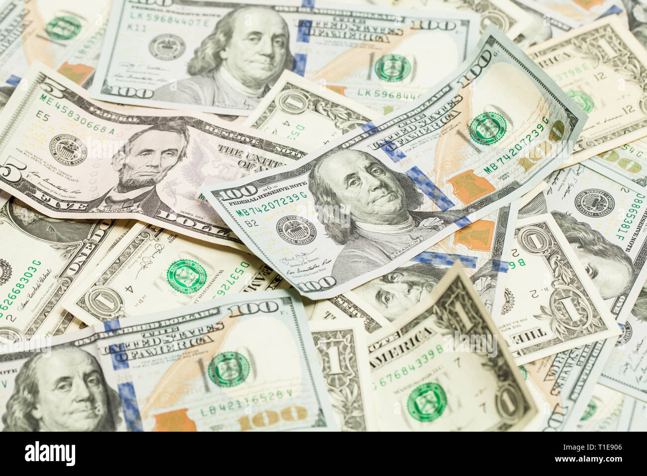 Dollar Geld cash Hintergrund. US-Dollar banner Hintergrund Stockfoto