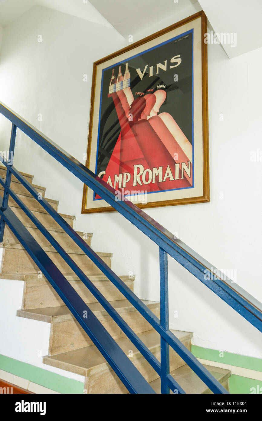 Miami Beach, Florida, Ocean Drive, historisches Art déco-Viertel, The Colony, Hotelhotels, Motel Motels, konservierend, Lobby, innen, Treppen Stockfoto