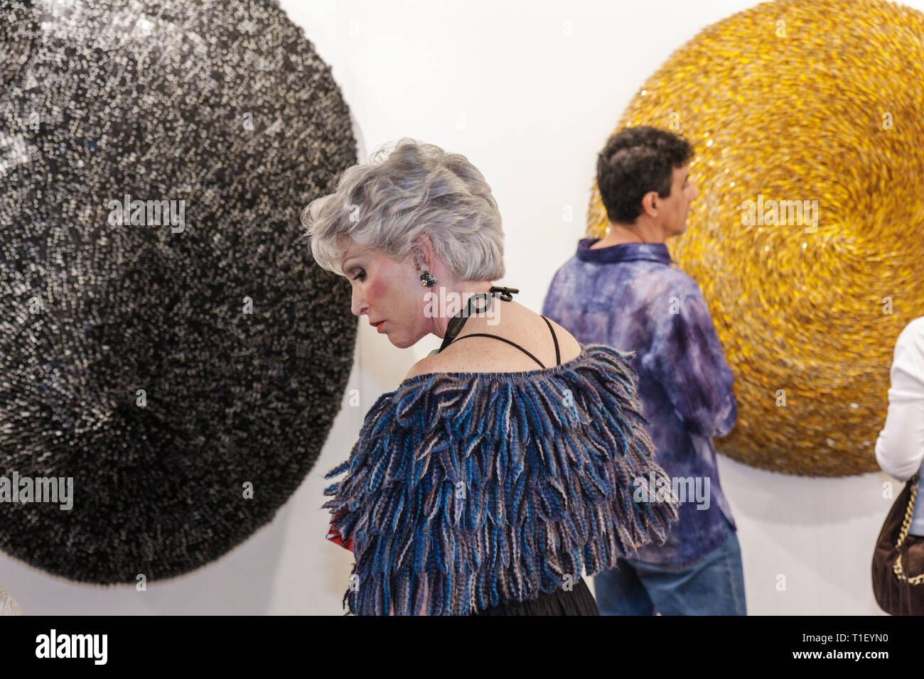 Miami Beach Florida, Miami Beach Convention Center, Zentrum, Arte Americas, Latin American Art Fair, Galerie, Galerien, Händler, Händler, Galerien, Malerei, exh Stockfoto