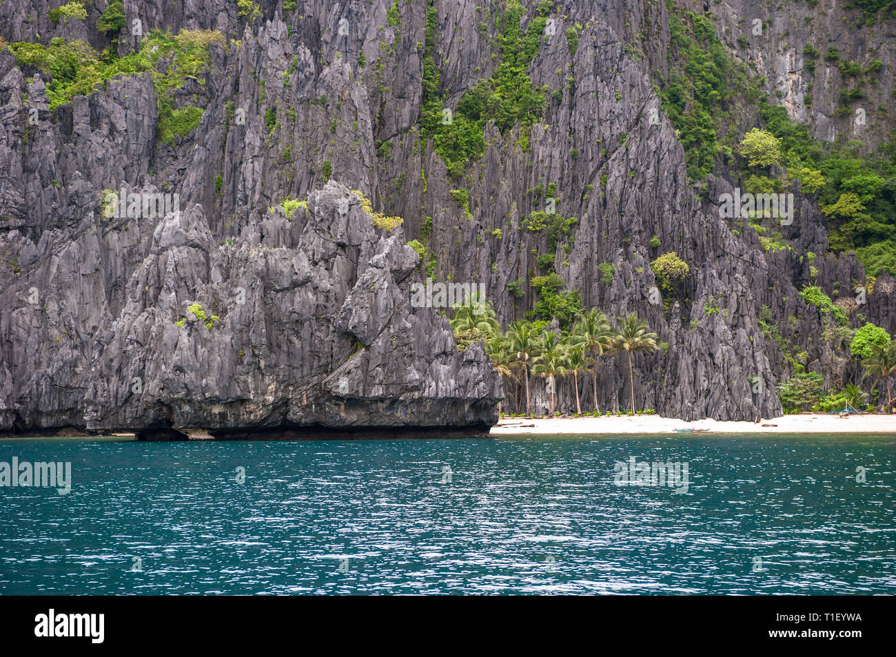 Wunderschöne tropische Insel Landschaft, El Nido, Palawan, Philippinen Stockfoto