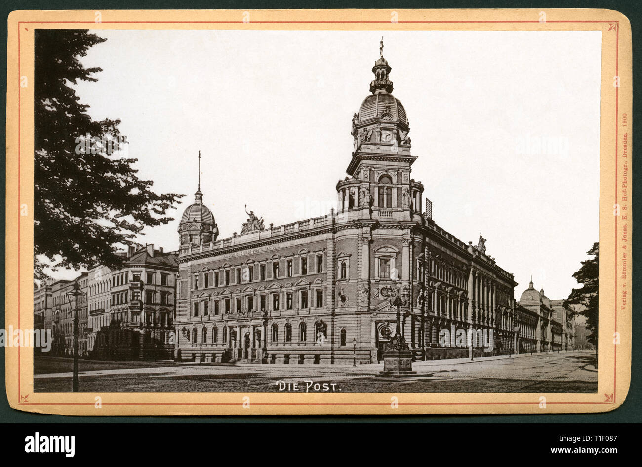 Deutschland, Hamburg, Gebäude der Post, veröffentlicht durch Roemmler und Jonas, Dresden, 1900., Additional-Rights - Clearance-Info - Not-Available Stockfoto