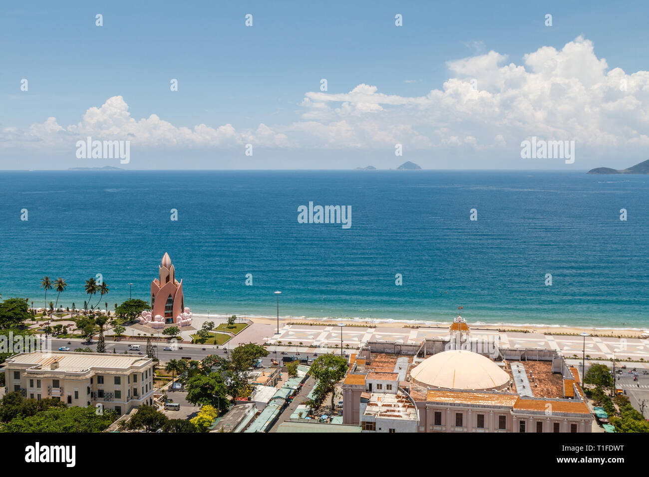 Nha Trang, Küste, Stadt im Süden von Vietnam. Beliebtes Reiseziel. Stockfoto