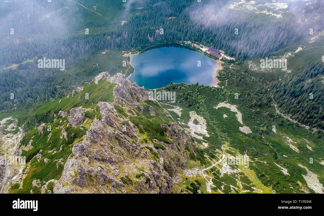 Schönen See Poprad in der Slowakei Stockfoto