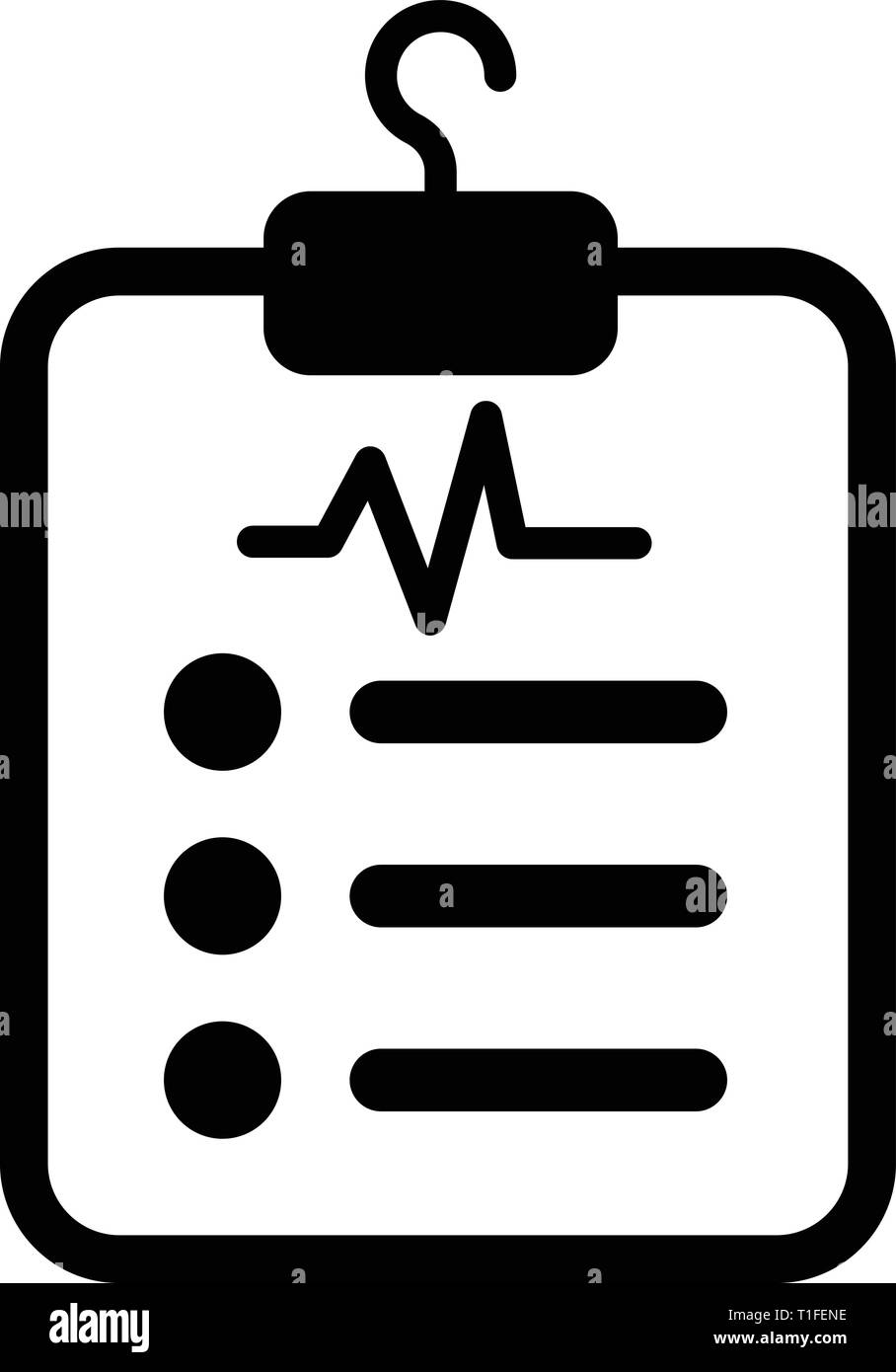 Medizinische Berichtsblatt Symbol Vektor Stock Vektor
