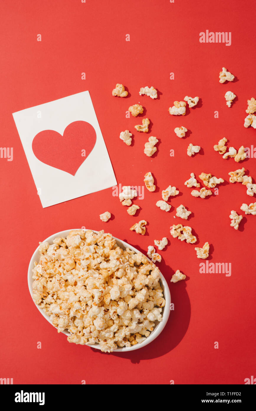 Pop Herz mit Raum, stoppwörter/Konzepte, Grußkarten, ove, visuelle Kommunikation. Stockfoto