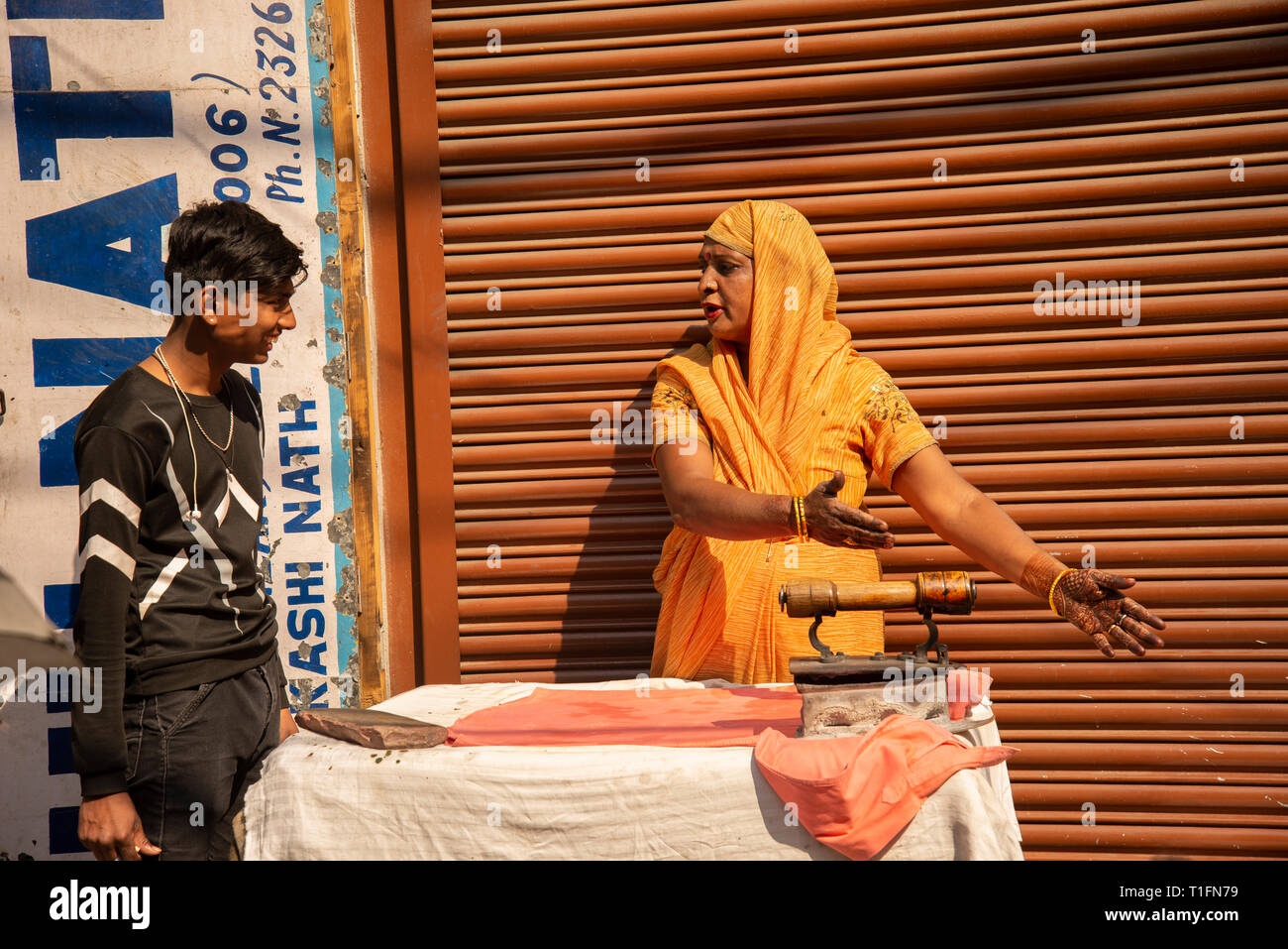 India Street Life Stockfoto