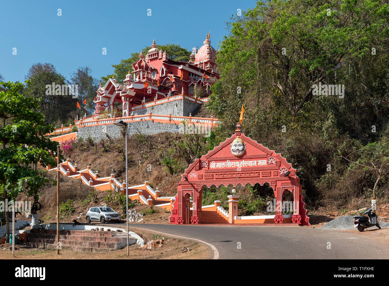 Maruti Tempel, Panaji (Panjim), Goa, Indien Stockfoto