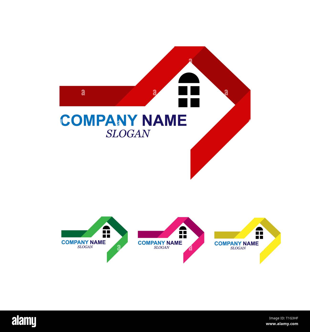 Leer Fur Das Logo Einer Baufirma Und Immobilien Unternehmen Stock Vektorgrafik Alamy