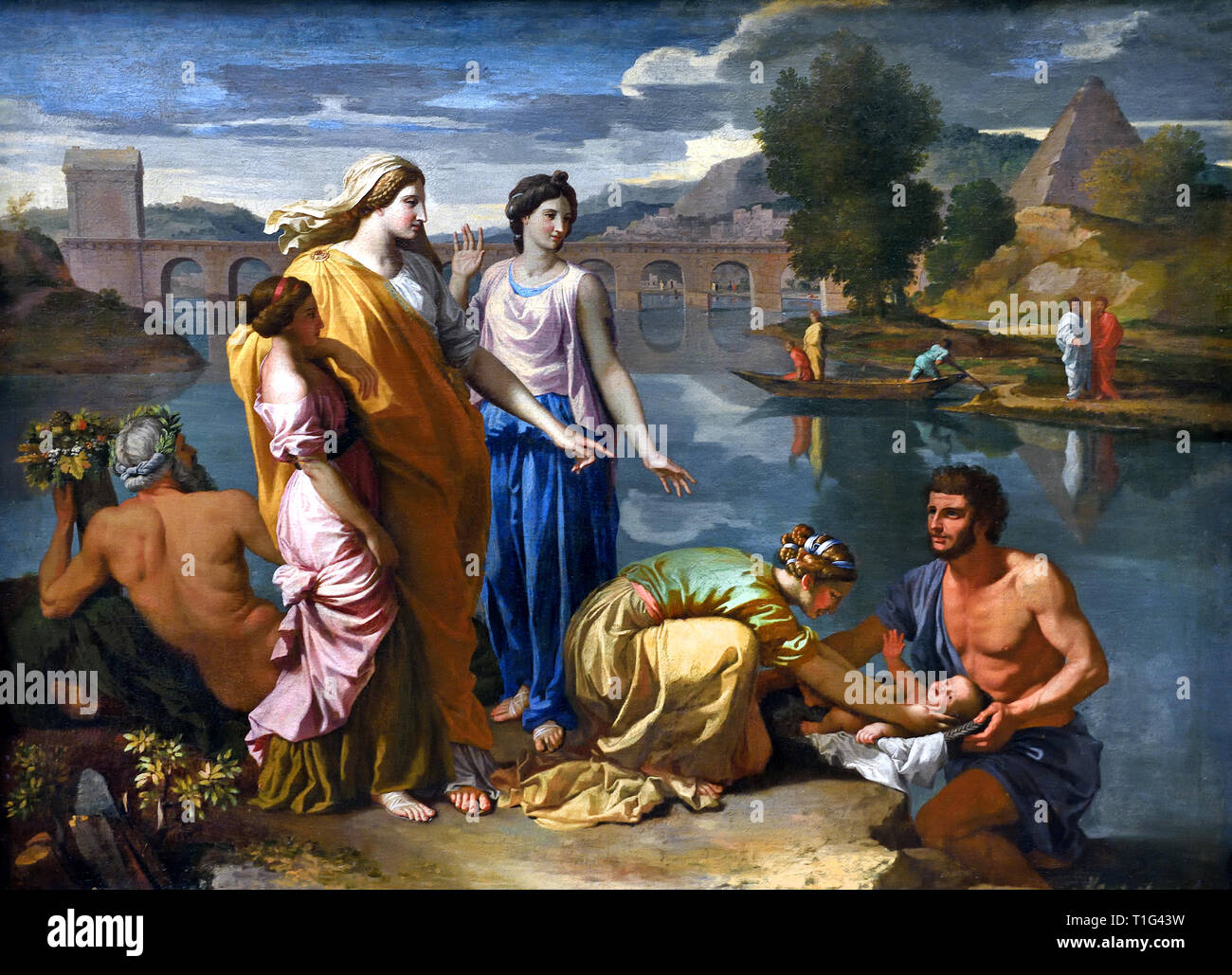 Mose aus dem Wasser (Nil), 1638 gespeichert, von Nicolas Poussin 1594 ...