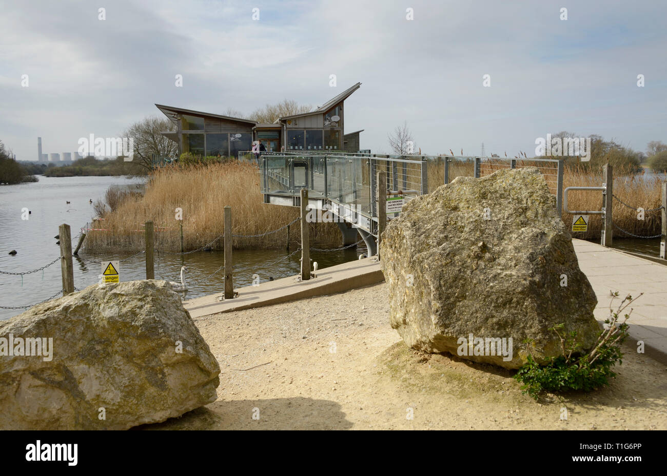 Besucherzentrum, Naturschutzgebiet Attenborough, Nottingham, Stockfoto