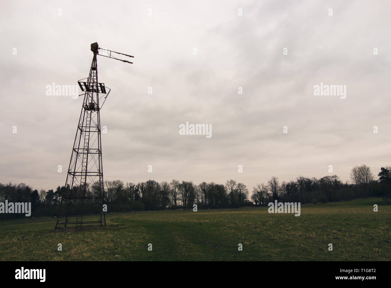 Einsame Turm in den Bereichen Süd Thoresby Stockfoto