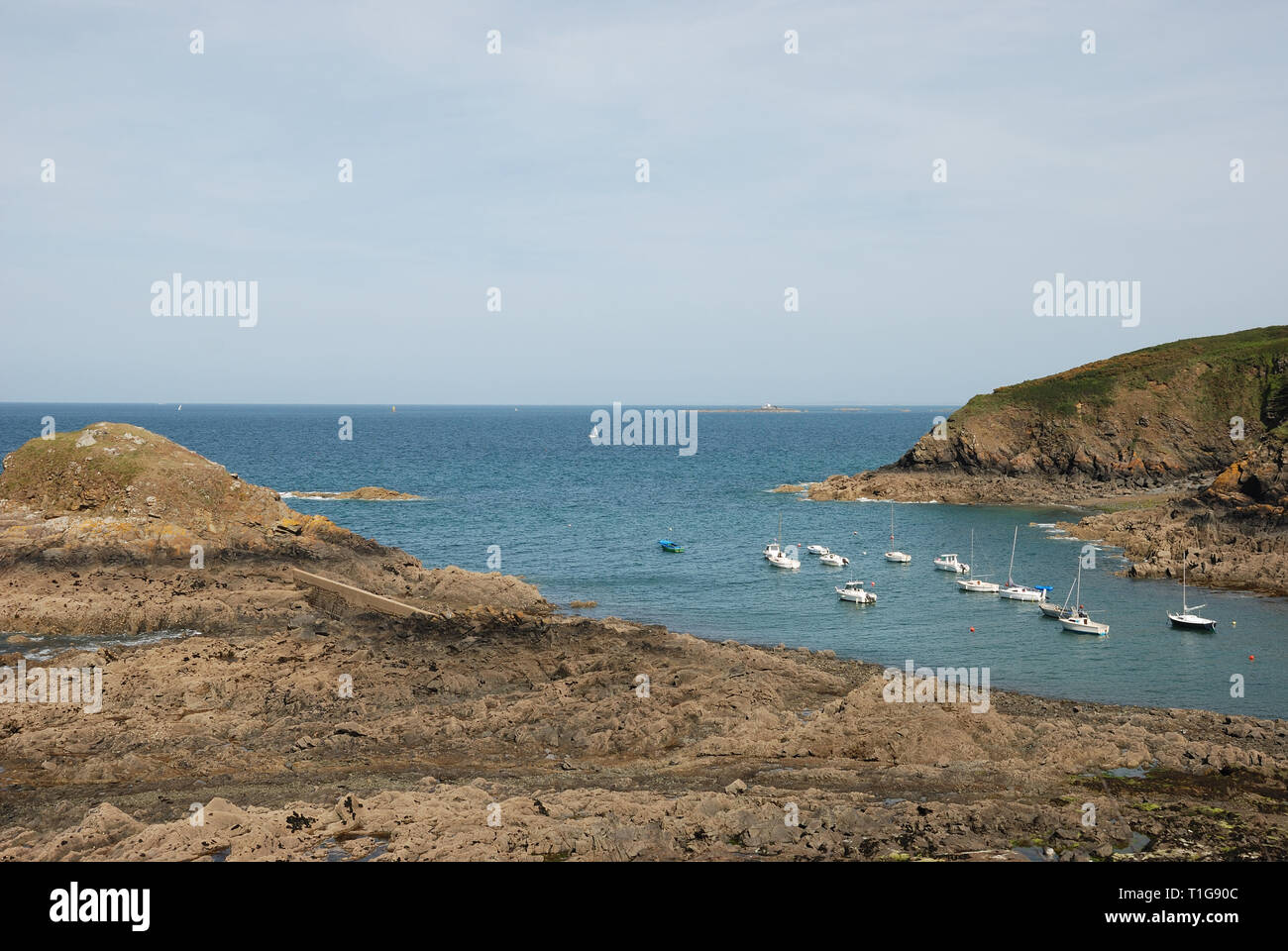 Der Bretonischen Küste nach St. Quay-Portrieux Stockfoto