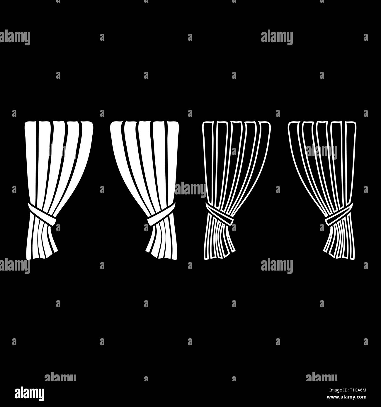 Gardinen Vorhang Vorhang Verschlussvorhang Schatten Portiere Vorhänge für  Zeremonie Leistung luxuriöse Vorhänge Eröffnung Ankündigung Stufe  Stock-Vektorgrafik - Alamy
