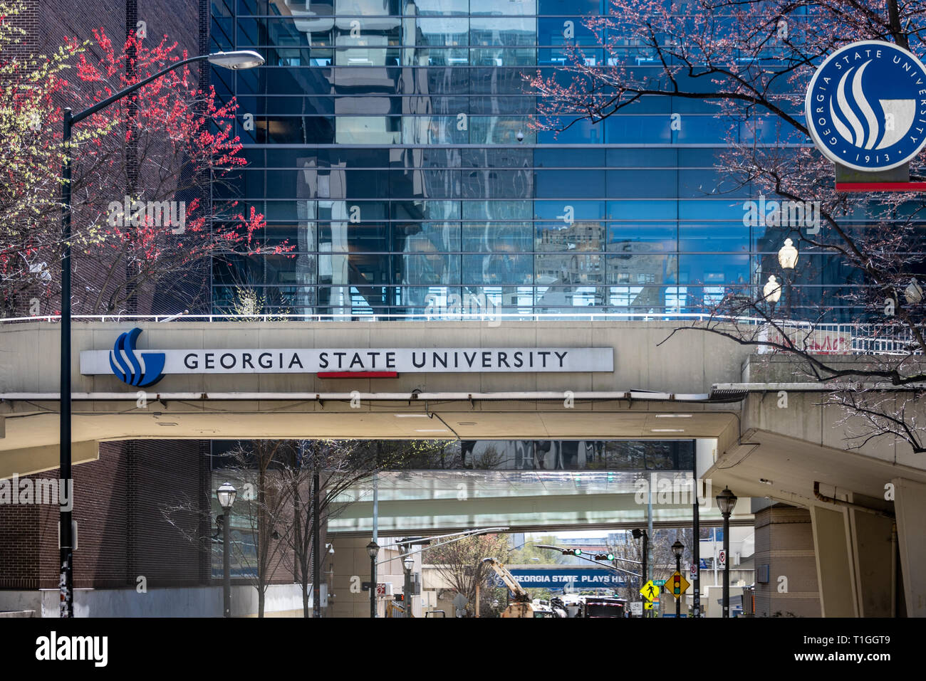 Georgia State University Gebäude in der Innenstadt von Atlanta, Georgia. (USA) Stockfoto