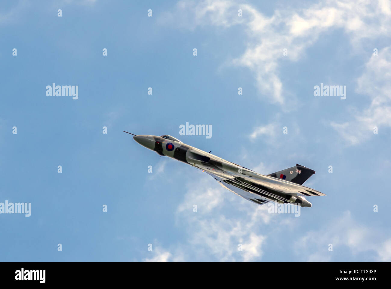 Vulcan Bomber auf abschiedstour Stockfoto