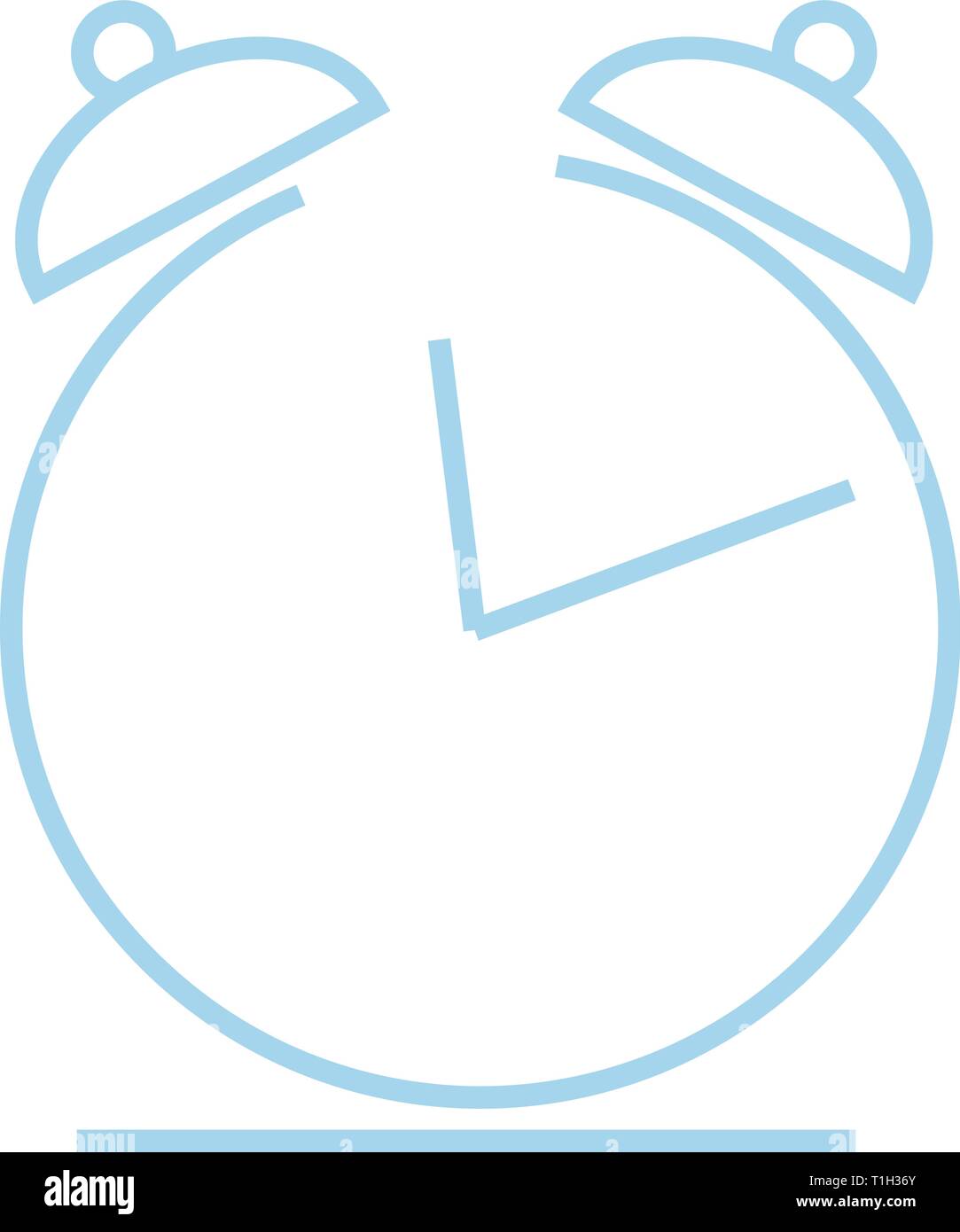 Lineare Symbol Wecker Stock Vektor