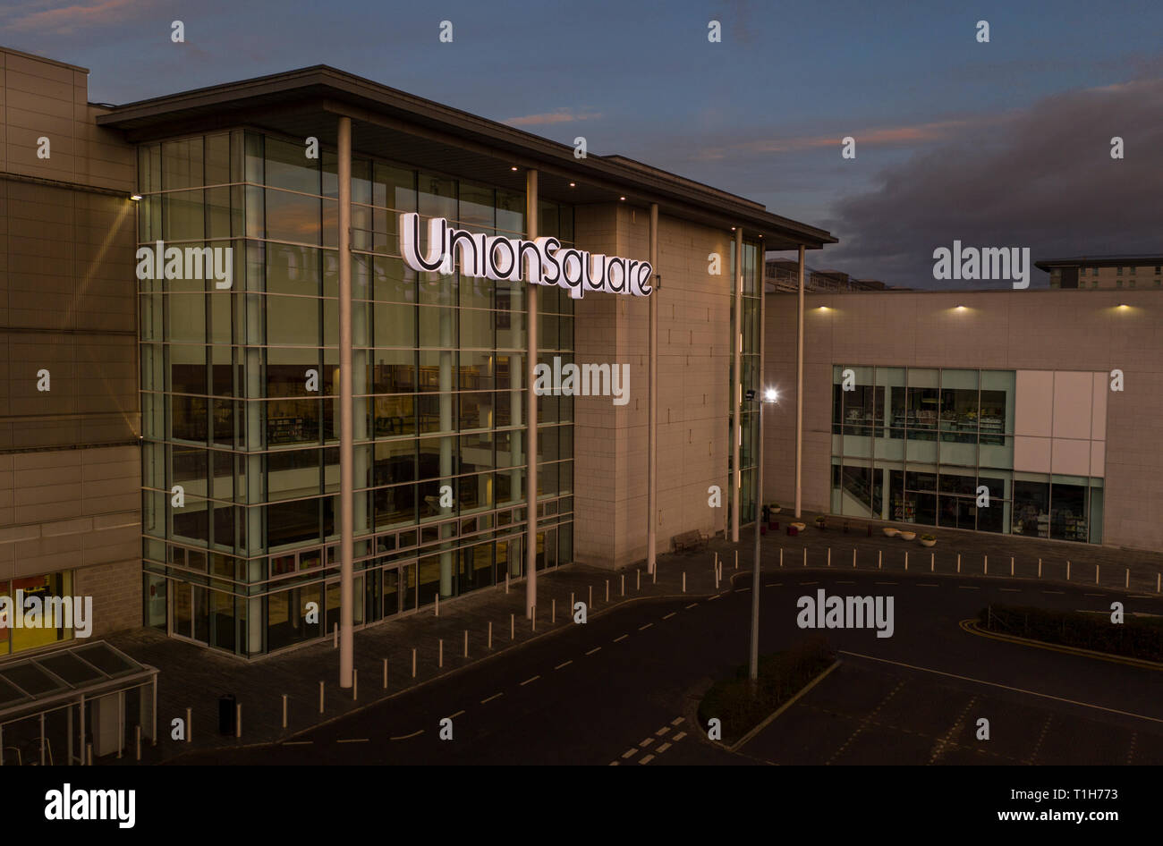 Union Square Einkaufszentrum, Aberdeen, frei von Marken oder Logos Stockfoto