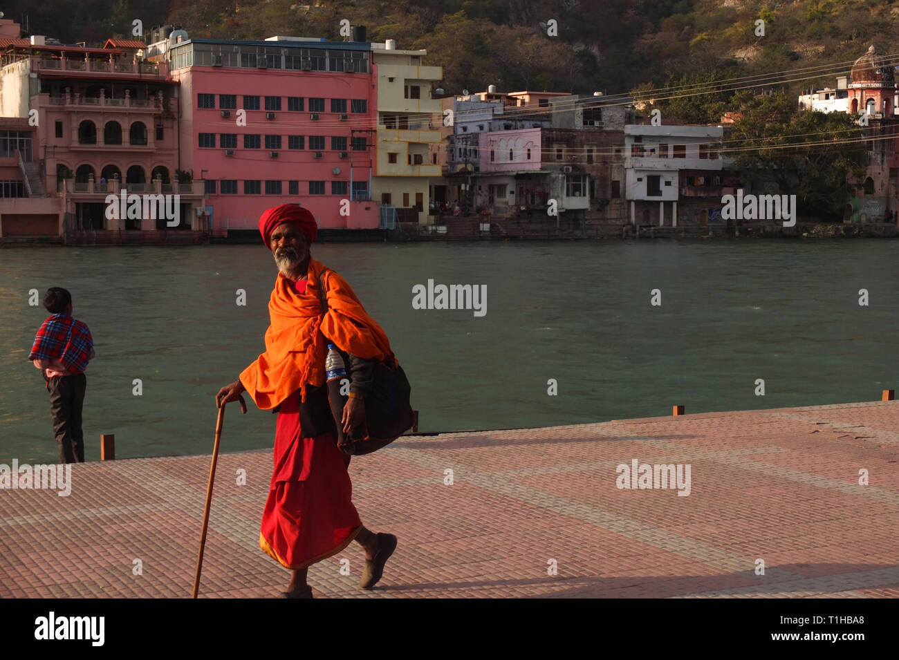 Haridwar, Ganges, Ganga, Indien Stockfoto