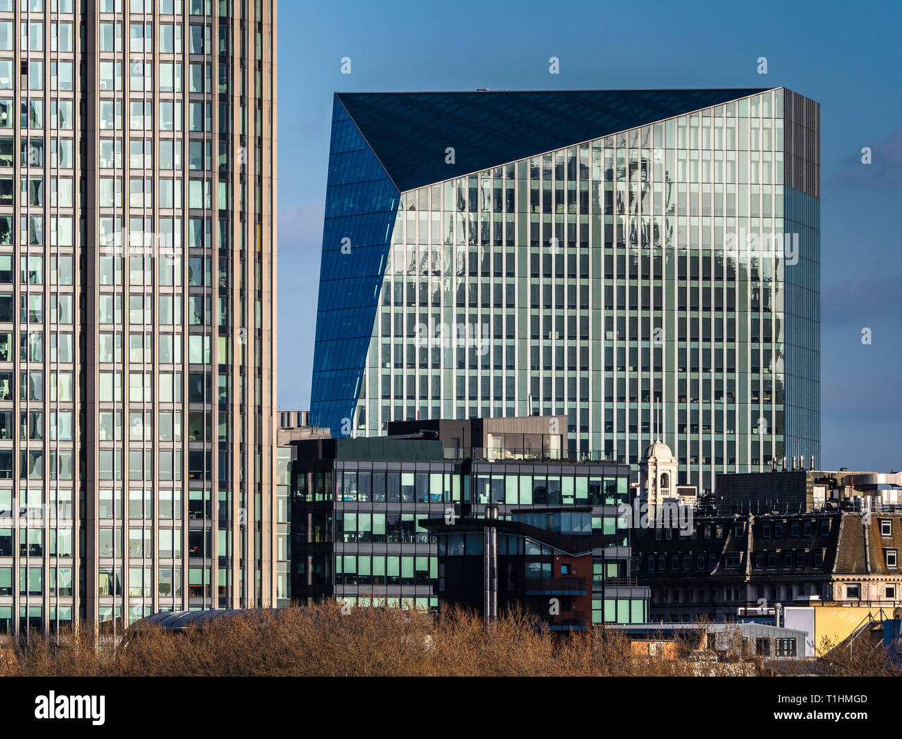 240 Blackfriars Road Building - gemischtes Bürowohnhaus an der Londoner Southbank, Fertigstellung 2014 Architekten Allford Hall Monaghan Morris Stockfoto