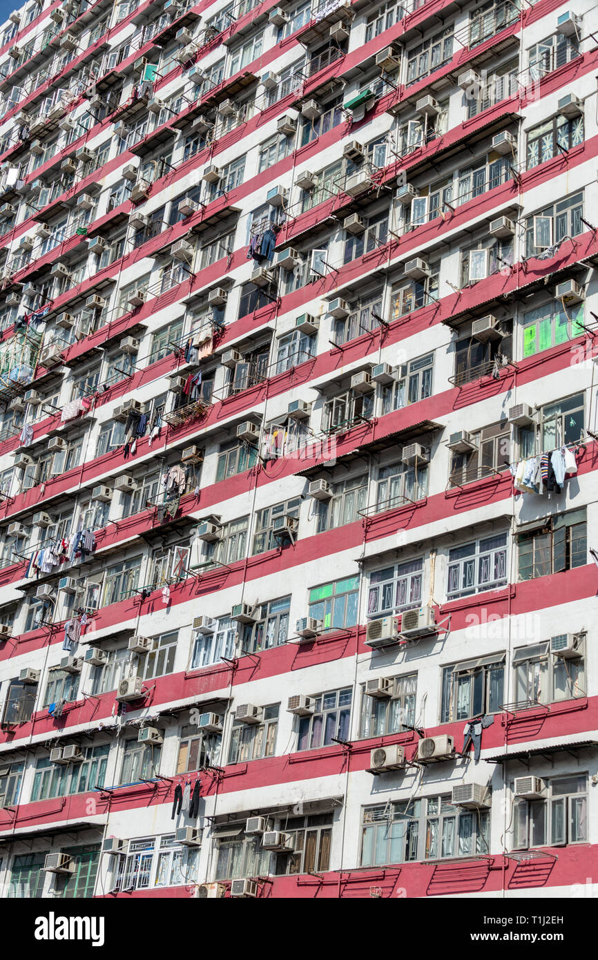 Apartment Blocks, Kowloon, Hong Kong Stockfoto