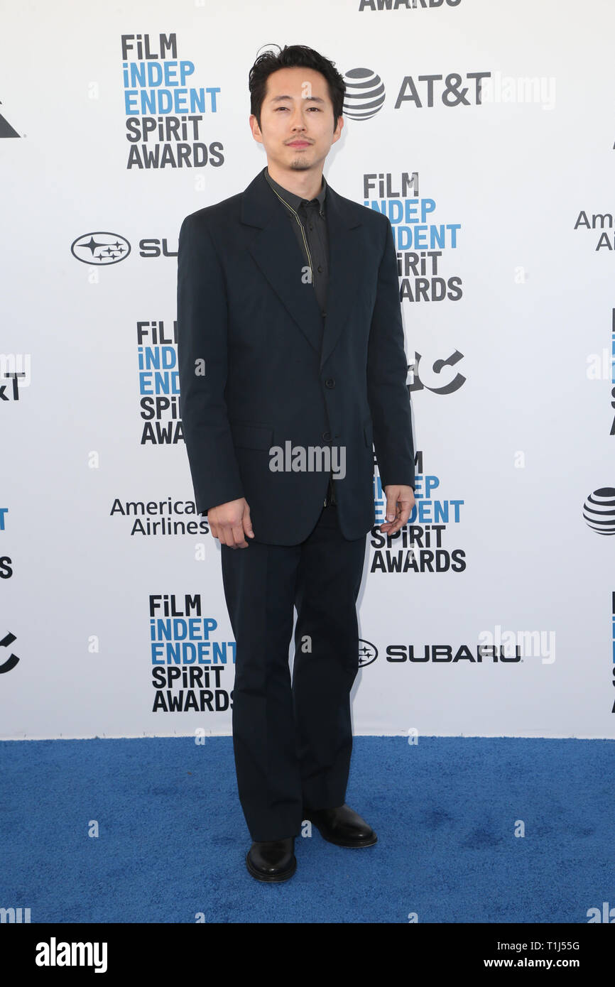 2019 Film Independent Spirit Awards mit: Steven Yeun Wo: Santa Monica, Kalifornien, USA, wenn: 23 Feb 2019 Credit: FayesVision/WENN.com Stockfoto