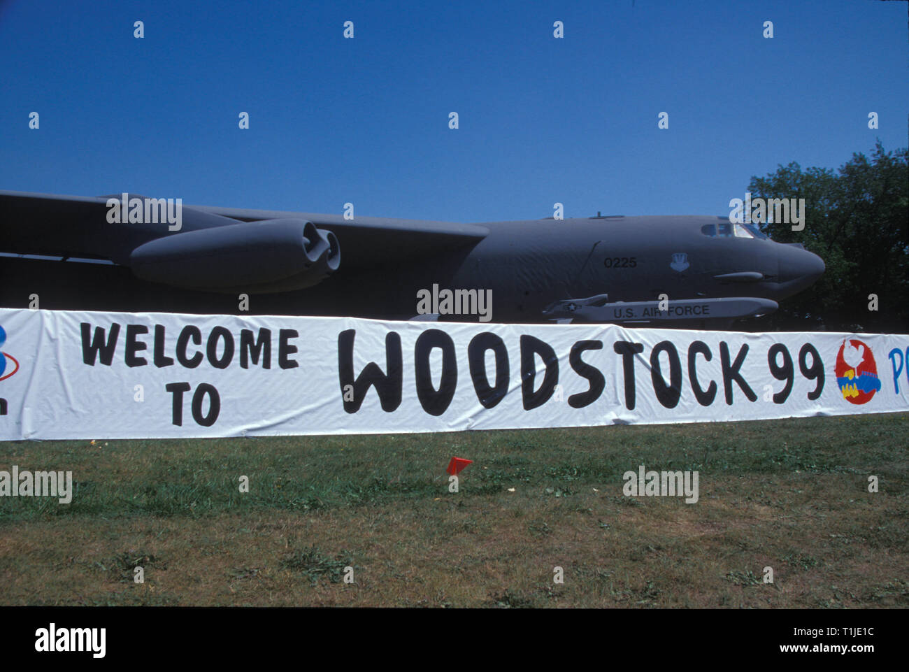 Jet in Woodstock 99 Stockfoto