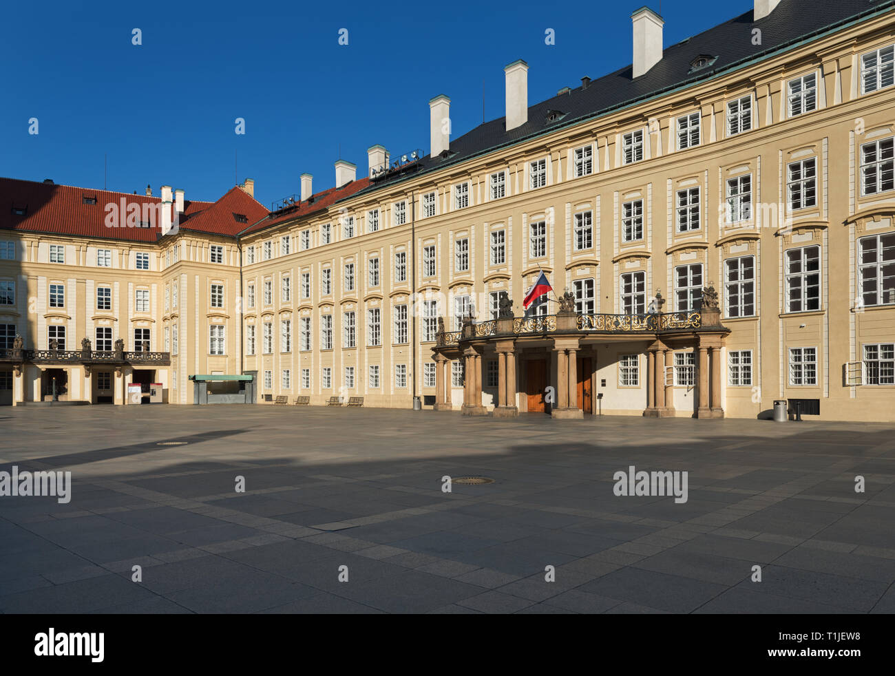 Dritten Hof der Prager Burg Stockfoto