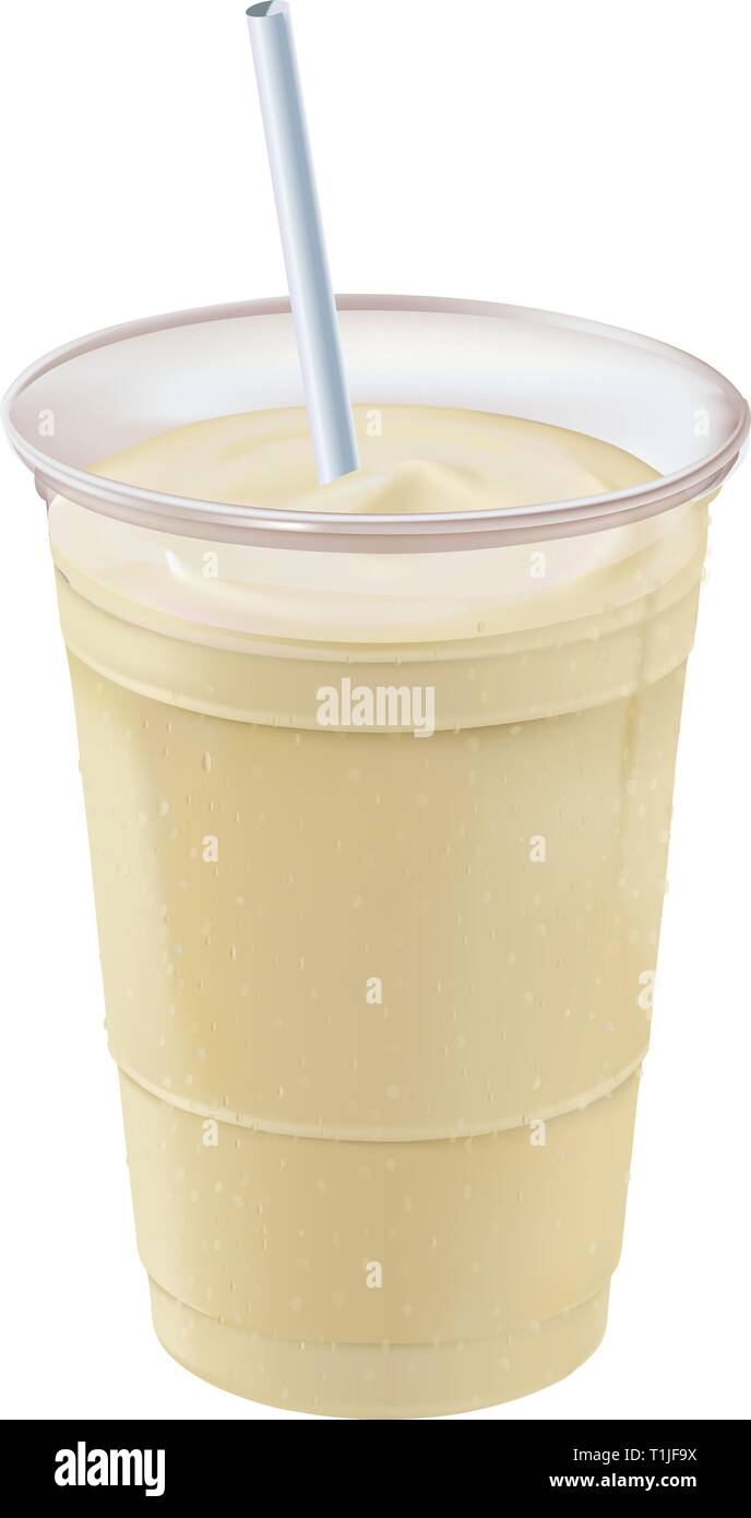 Frosty trinken vanella Milchshake Stock Vektor