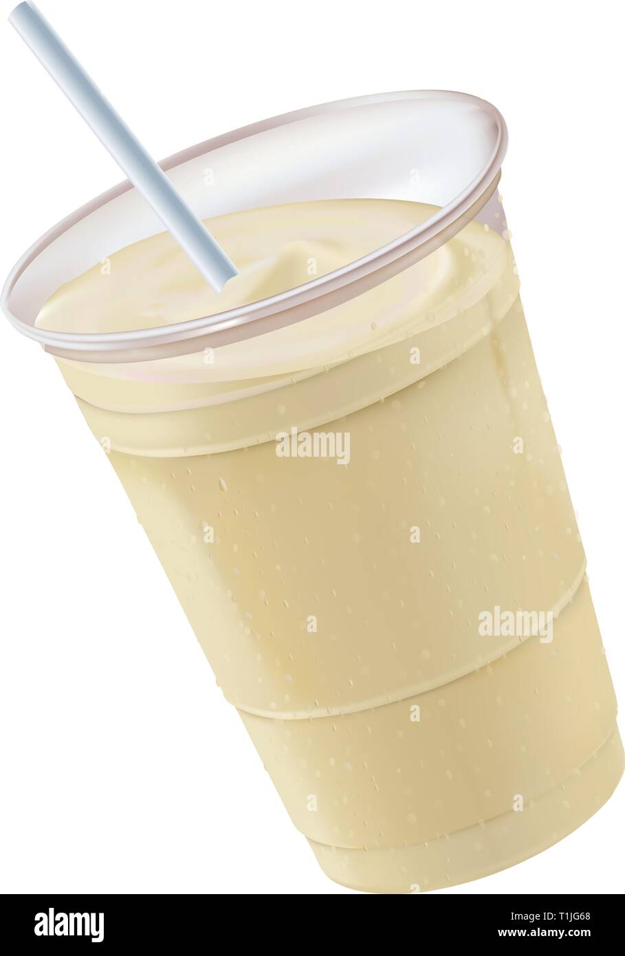 Frosty trinken vanella Milchshake Stock Vektor