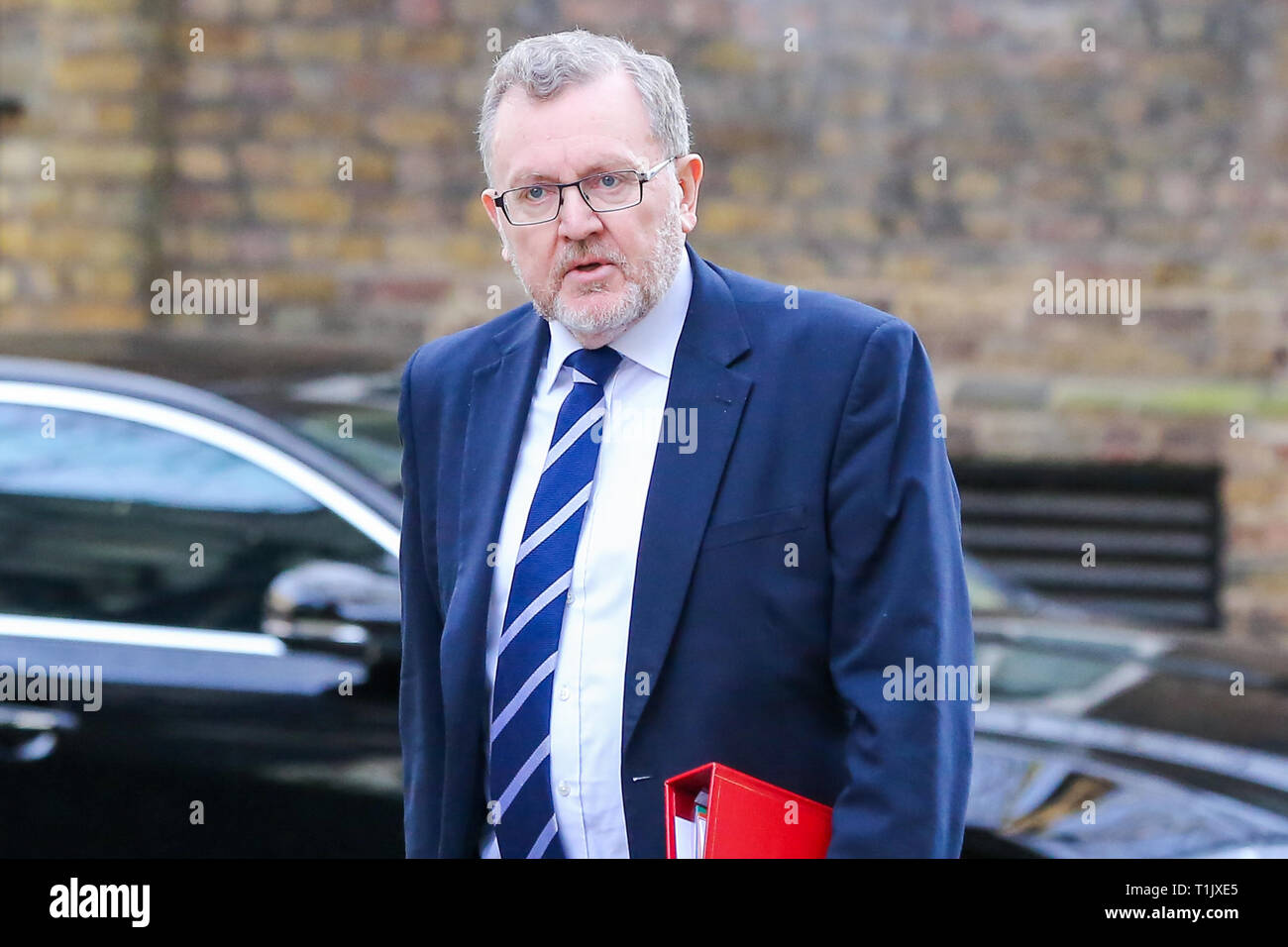 David Mundell - Minister für Schottland gesehen an der Downing Street anreisen, die wöchentliche Kabinettssitzung zu besuchen. Stockfoto