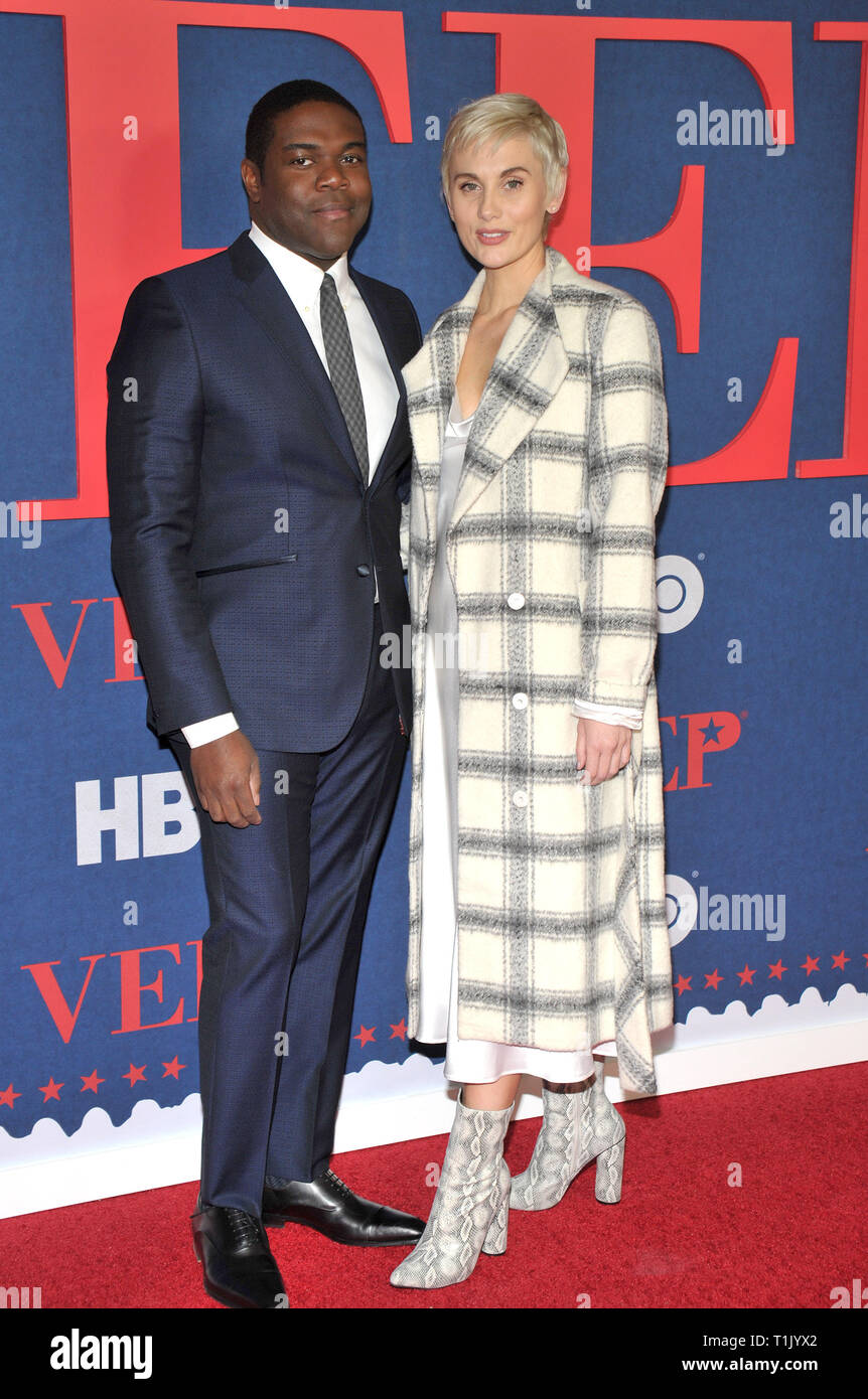 NEW YORK, NY - 26. März Sam Richardson und Nicole Boyd besucht die "Veep" Season 7 Premiere in der Alice Tully Hall, Lincoln Center am 26. März 2019 in New York City. Quelle: John Palmer/MediaPunch Stockfoto