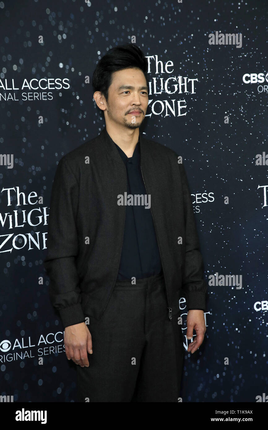 Los Angeles, CA, USA. 26 Mär, 2019. LOS ANGELES - Mar 26: John Cho bei ''The Twilight Zone'' Premiere auf der Harmony Gold Theater am 26. März 2019 in Los Angeles, CA Credit: Kay Blake/ZUMA Draht/Alamy leben Nachrichten Stockfoto